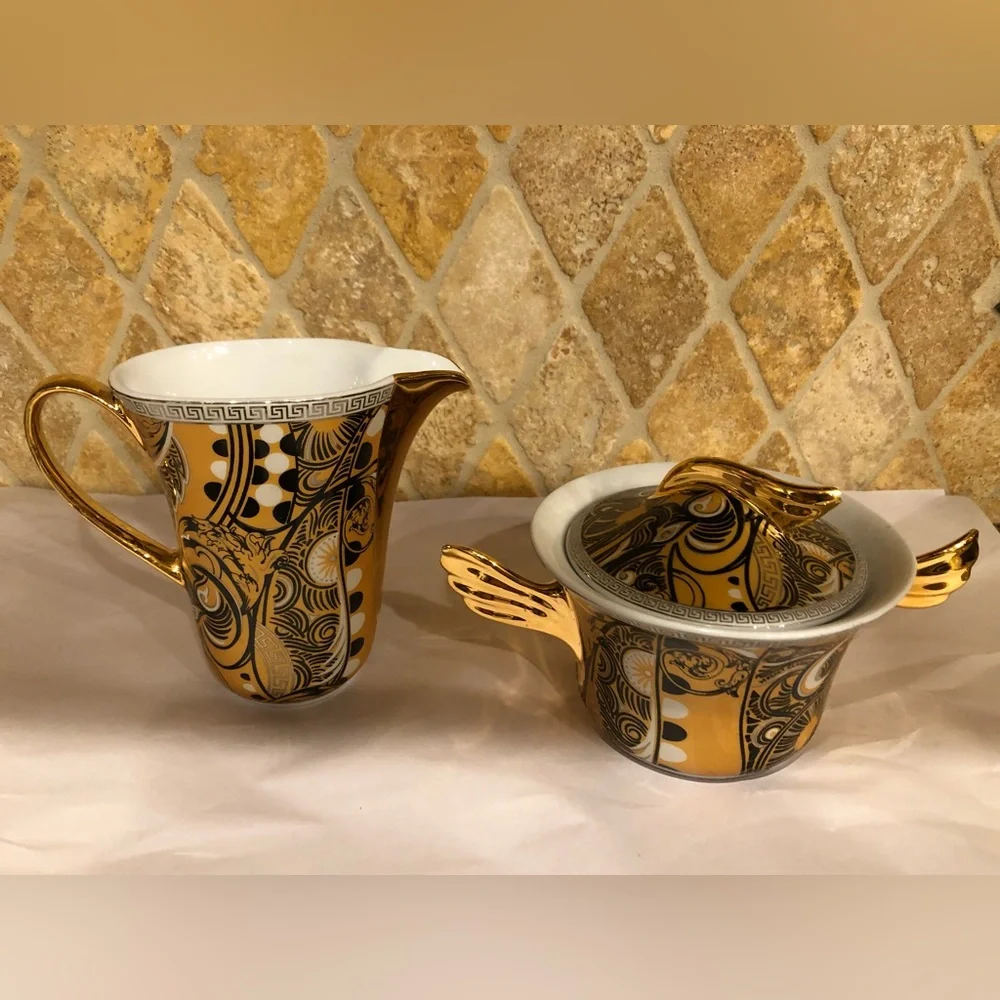 Versace Rosenthal Classic Medusa Weider Collection Tea Coffee 5 Piece Set